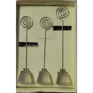 Pier 1 Imports Spiral Photo or Placecard Holders lot of 3 sets